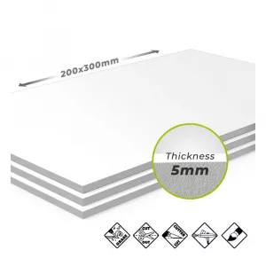 Foamed PVC 5mm - 200x300mm