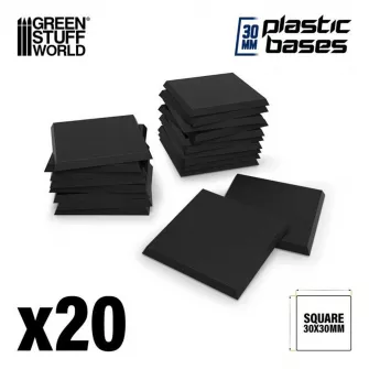 Warhammer pribor i oprema - Plastic Square Base 30mm - PACKx20