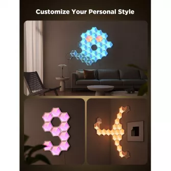 LED trake i lampice - Govee Glide Hexagon Light Panels Ultra Expansion Pack