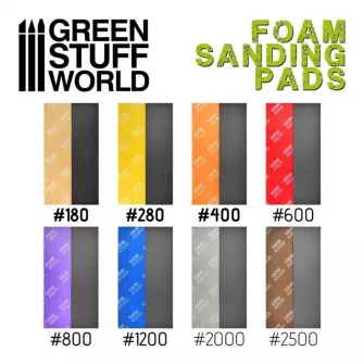 Warhammer pribor i oprema - FOAM Sanding Pads - FINE GRIT ASSORTMENT (packx20)