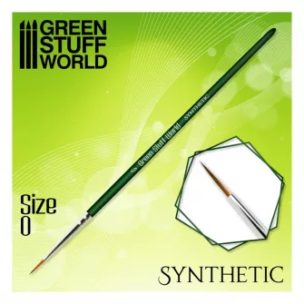 Warhammer pribor i oprema - Synthetic Brush size #0 - GREEN SERIE
