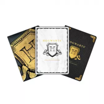 Merchandise razno - Harry Potter - A6 Notebooks 3PK - Hogwarts Shield