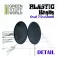 Plastic Oval Base 75x42mm - PACKx6