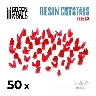 Warhammer pribor i oprema - Medium RED Crystals Resin Set