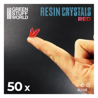 Warhammer pribor i oprema - Medium RED Crystals Resin Set