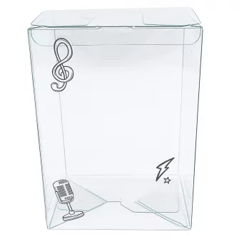 Kutije za figure - Clear Music Version 4'' Pop Protector With Film On It With Soft Crease Line And Automatic Bot Lock