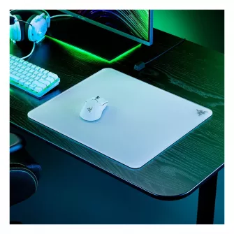 Podloge za miševe - Atlas - Premium Tempered Glass Mat - White