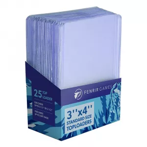 Fenrir Toploaders - 3 x 4 Inch Toploaders Clear (Pack of 25)