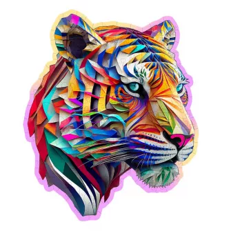 Makete - Colorful Tiger Wooden Puzzle M (150 Pieces)