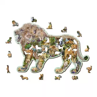 Makete - Lion Roar Wooden Puzzle L (250 Pieces)