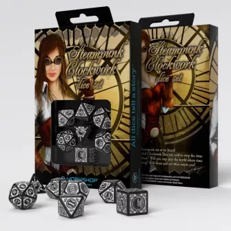 Merchandise razno - Steampunk Clockwork Black & White Dice Set