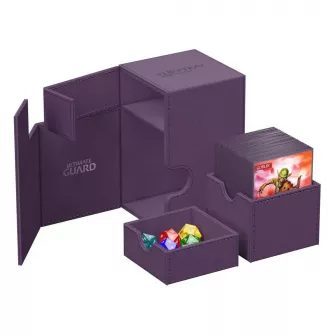Trading Card Games - Ultimate Guard Flip`n`Tray 80+ XenoSkin Monocolor Purple
