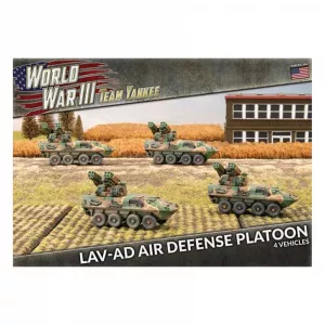 LAV-AD Air Defense Platoon (WWIII x4 Tanks Plastic)