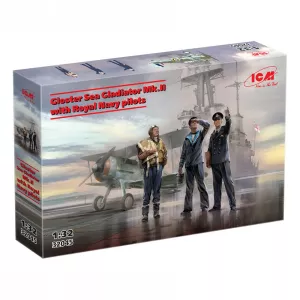 Makete  - Model Kit Aircraft - Gloster Sea Gladiator Mk.II With Royal Navy Pilots 1:32