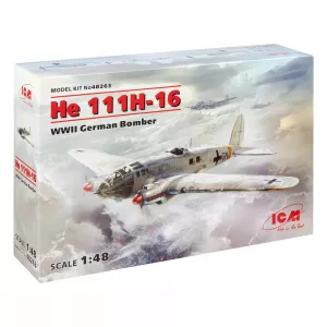 Model Kit Aircraft - He 111H-16 WWII German Bomber 1:48