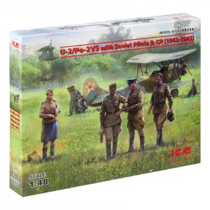 Model Kit Aircraft - U-2/Po-2VS With Soviet Pilots & GP (1943-1945) 1:48