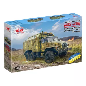 Makete - Model Kit Military - URAL-43203 Military Box Vehicle Of The Armed Forces Of Ukraine 1:72