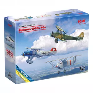 Model Kit Aircraft - Biplanes Of The 1930s And 1940s (Не-51A-1, Ki-10-II, U-2/Po-2VS) 1:72