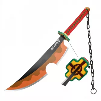 Merchandise razno - Demon Slayer - Wood Sword Replica - Nichirin Cleaver Orange (Tengen Uzui)