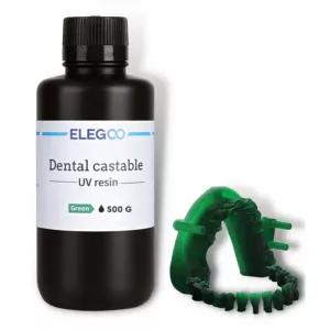 Dental Castable UV Resin 0.5kg - Green