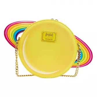 Ženske torbe - Lisa Frank Yellow Rainbow Ring Saturn Cossbody Bag