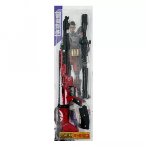 SCAR Assault Rifle - Red With Laser (41 cm)