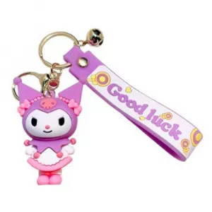 Sanrio V3 - Kuromi White Keychain