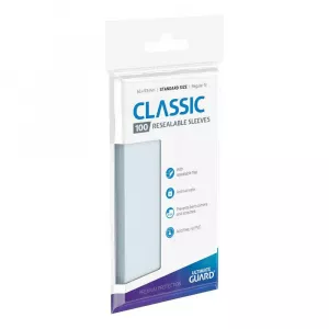 Ultimate Guard Classic Sleeves Resealable Standard Size Transparent (100)