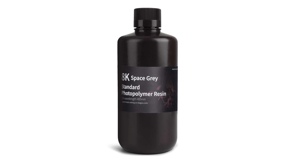 ELEGOO 8k Standard Photopolymer Resin Space Grey (1kg)